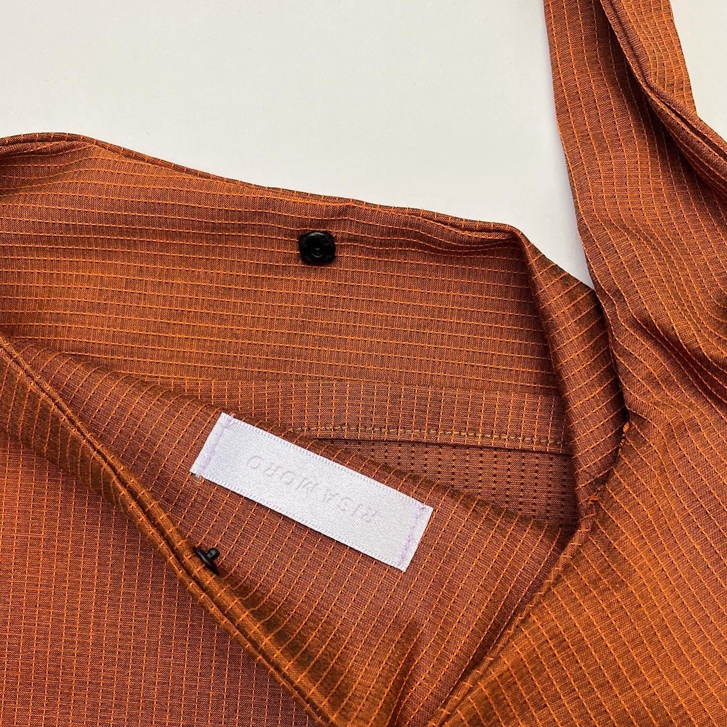Teracotta Crossbody Tote in Burnt Orange Viscose