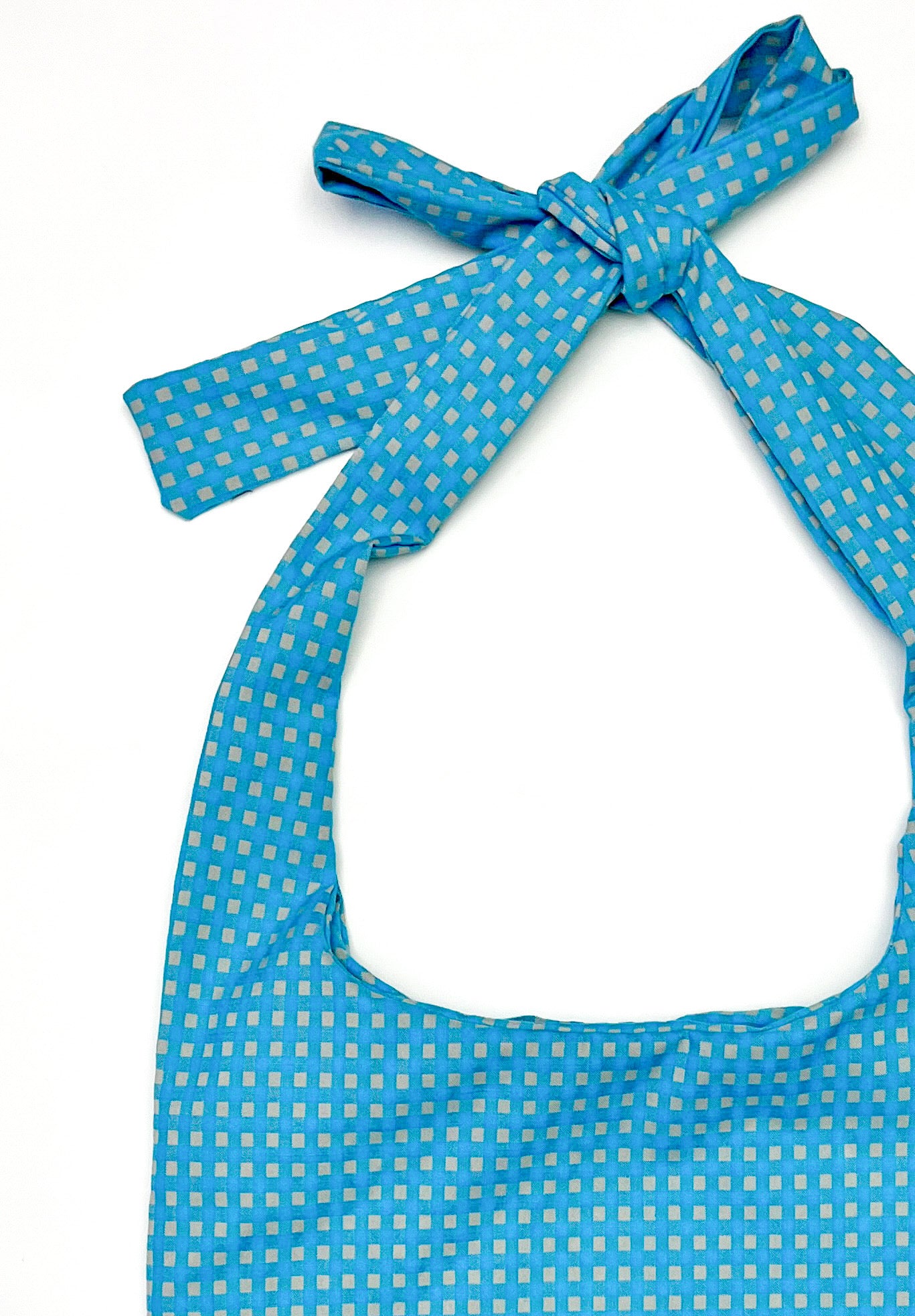 Ao Gingham Crossbody Tote in 100% Cotton