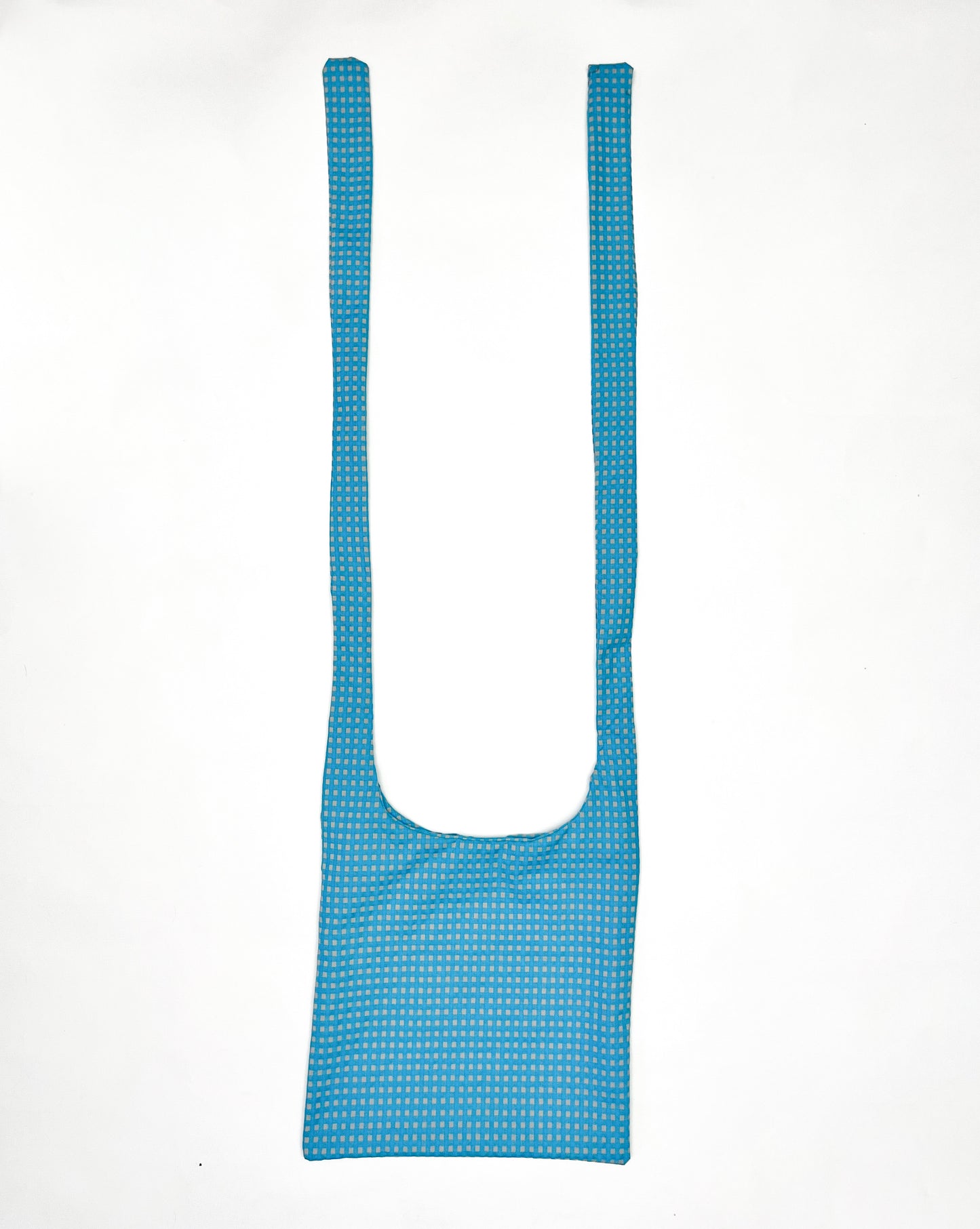 Ao Gingham Crossbody Tote in 100% Cotton