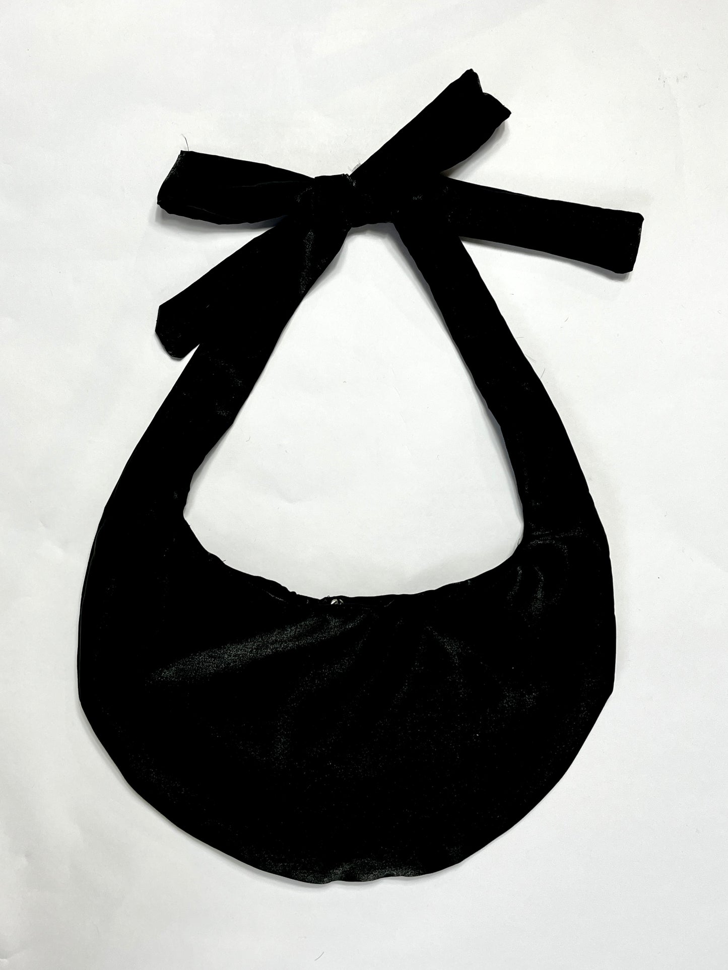 Luccichio Crossbody Sling Bag in Metallic Black Stretch Taffeta