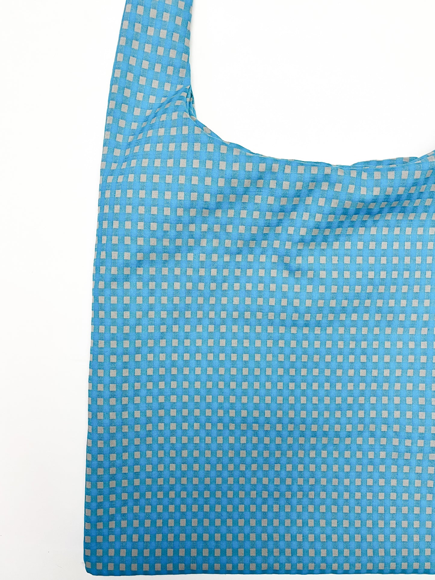Ao Gingham Crossbody Tote in 100% Cotton