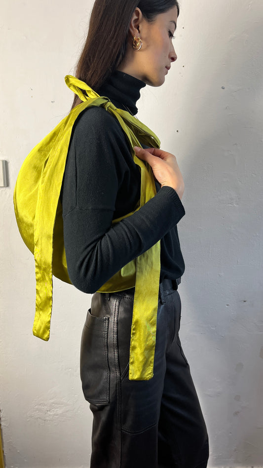 Chartreuse Cross Body Sling Bag