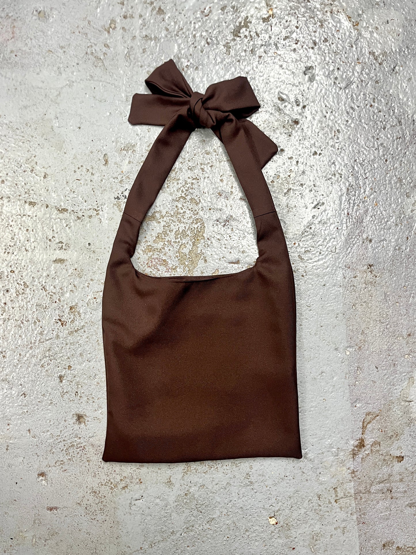 Caffè Crossbody Tote in Double Georgette
