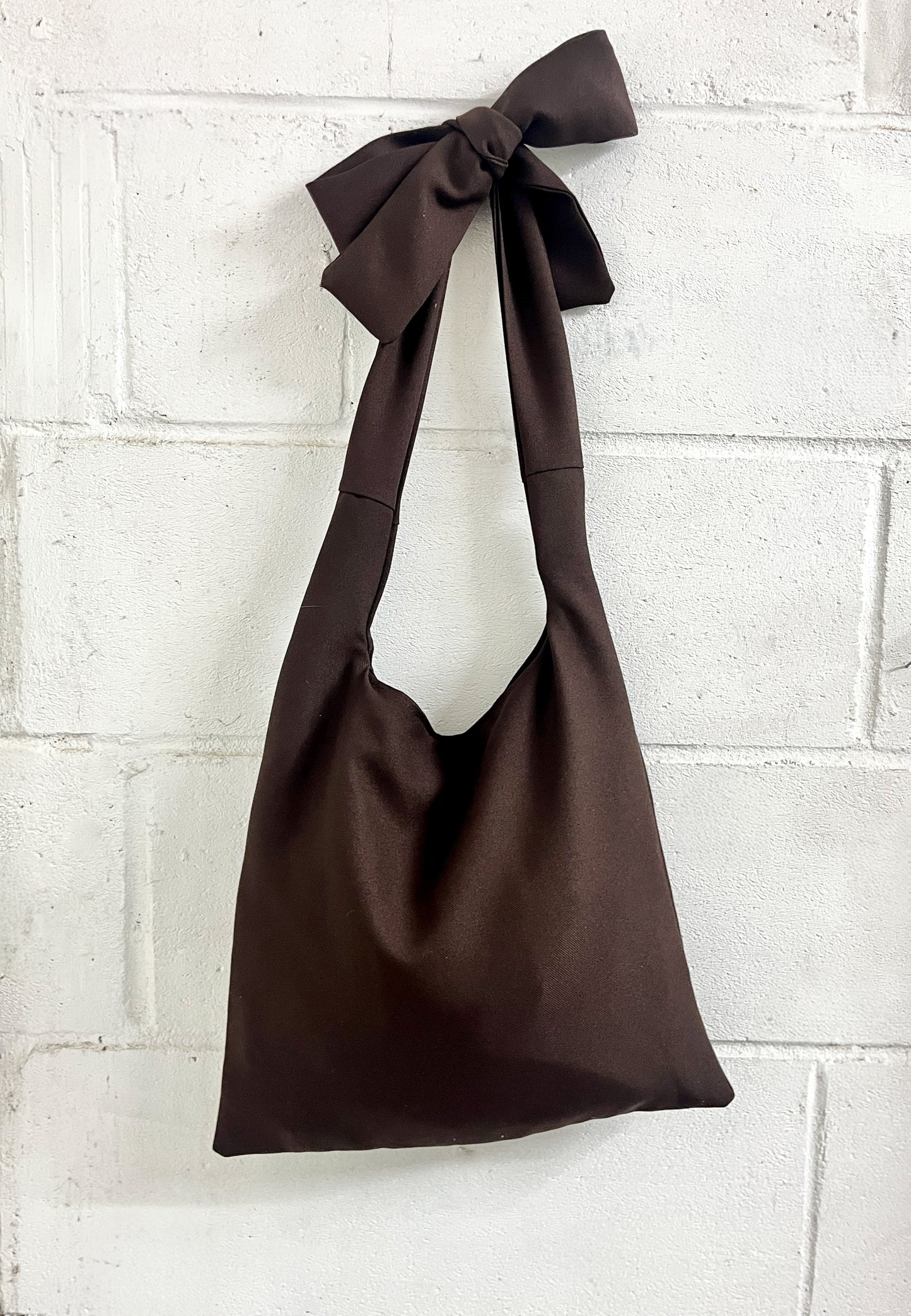 Caffè Crossbody Tote in Double Georgette