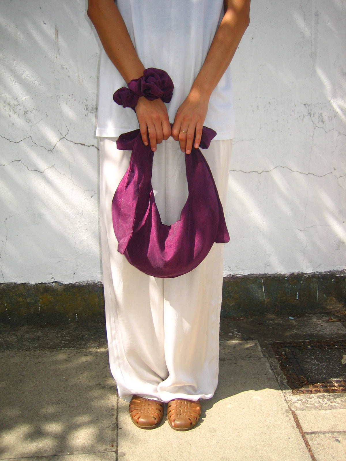 Ume Sling Bag in Shimmery Taffeta