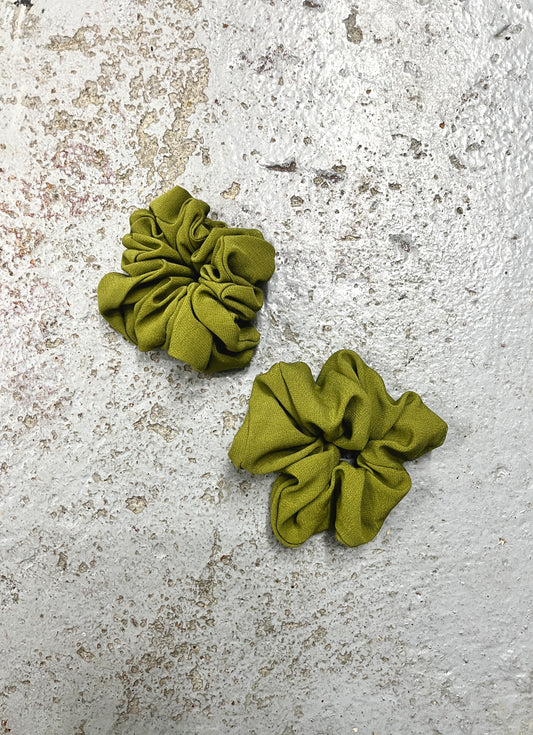 Wasabi Scrunchie in Crepe