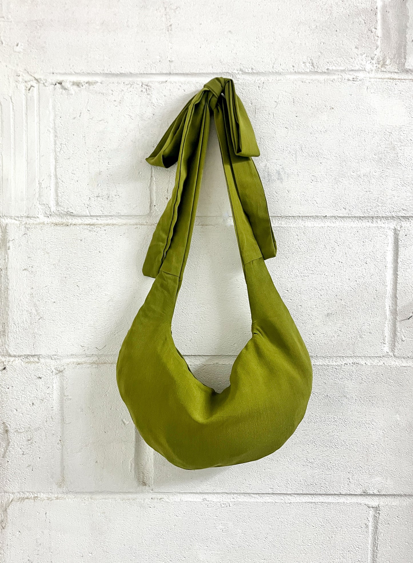 Wasabi Sling Bag in Slinky Crepe