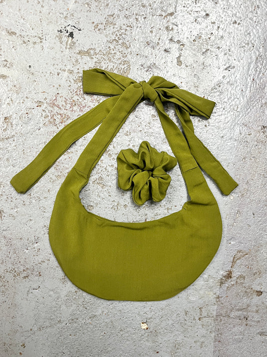 Wasabi Sling Bag in Slinky Crepe